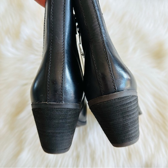 New Frye Sandra Black Leather Boots 7.5 - Picture 5 of 9
